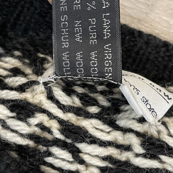 Vintage Peterborough Row Mens Sweater M Chunky Grandpa 100% Wool Warm - Picture 7 of 7